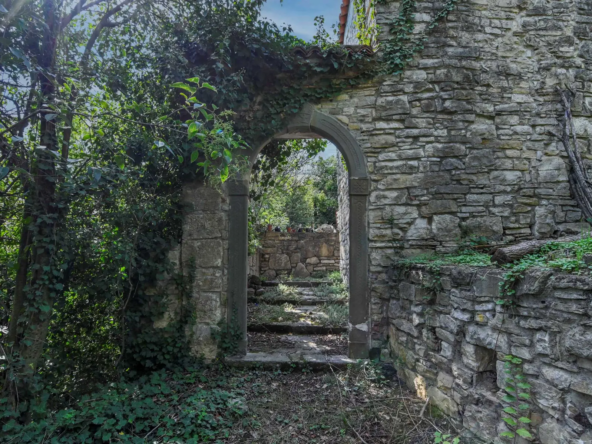 L'ingresso dal bosco